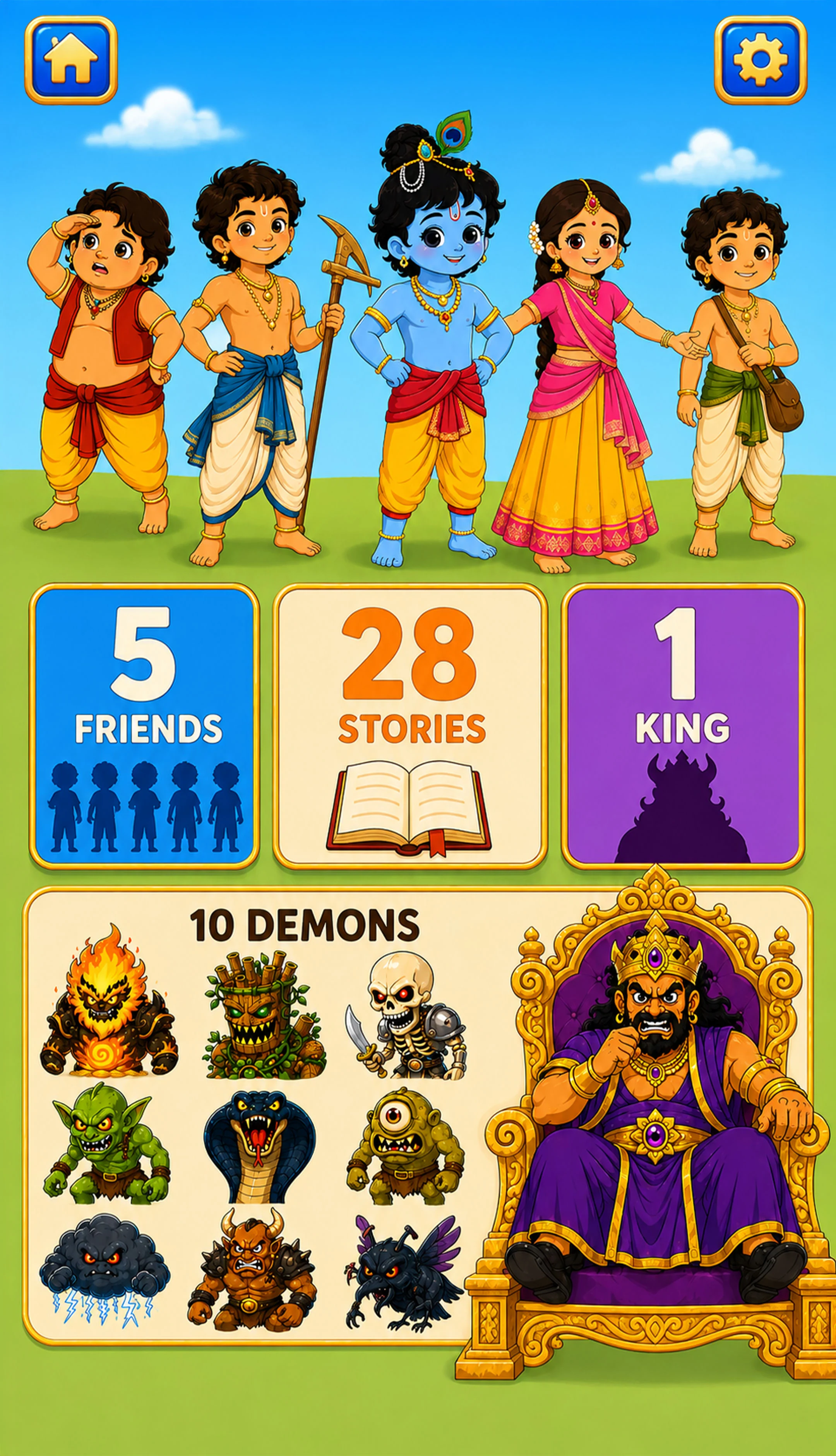 Krishna Stories Game 2 screenshot